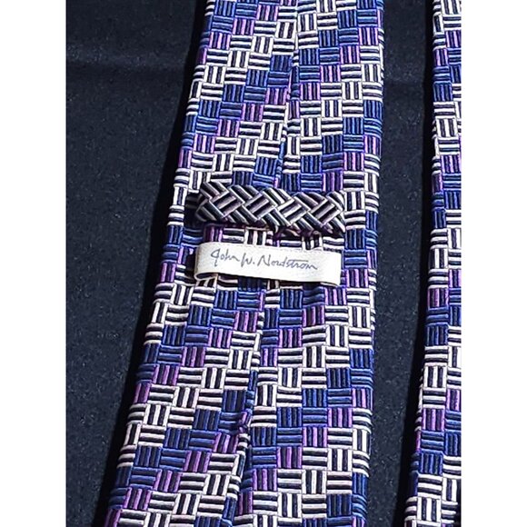 Vintage John W. Nordstrom Mens Woven Silk Tie - Picture 3 of 12